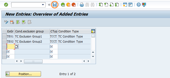 Condition Exclusion Group