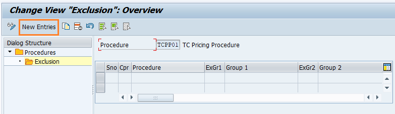 Condition Exclusion Group