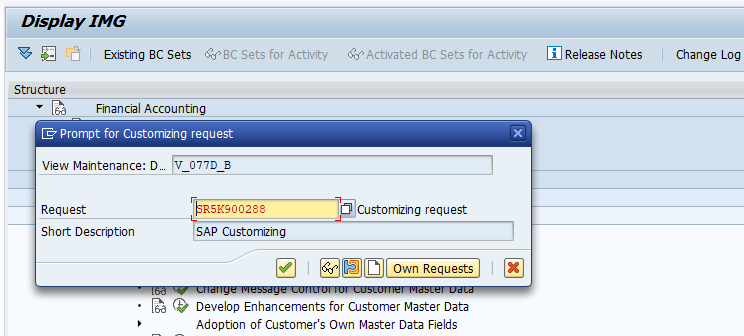 Assign number ranges to customer account group