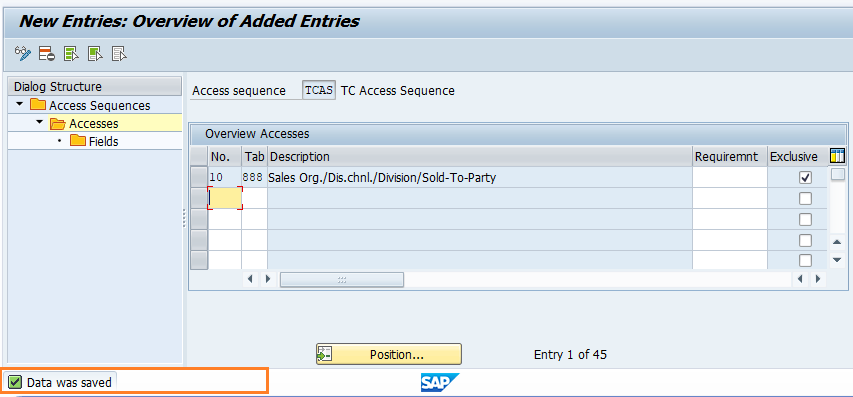 Define access sequences