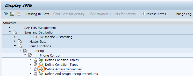 Define access sequences