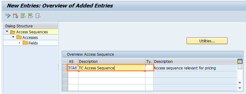 Define access sequences