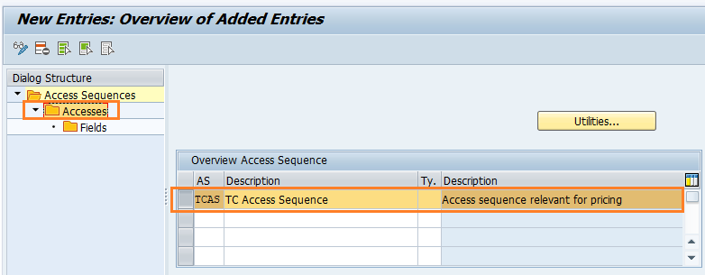 Define access sequences