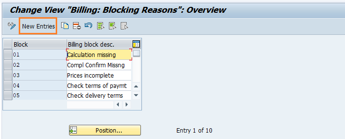 Create Blocking Reason