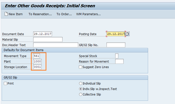 stock transfer movement type in sap