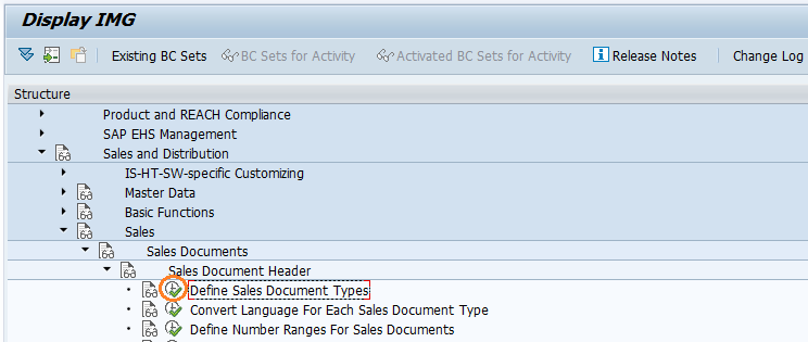 Create Sales Document Type