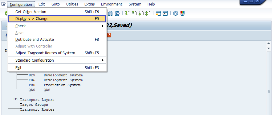 Configuring Transport Routes