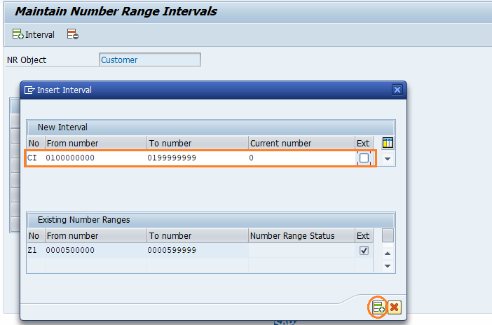 number range assignment in sap sd